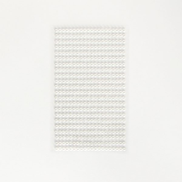 Self-adhesive white pearls, 4mm 440 pcs/set