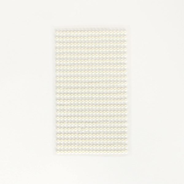 Self-adhesive ivory pearls, 4mm 440 pcs/set