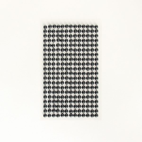 Self-adhesive black pearls, 6mm 260 pcs/set