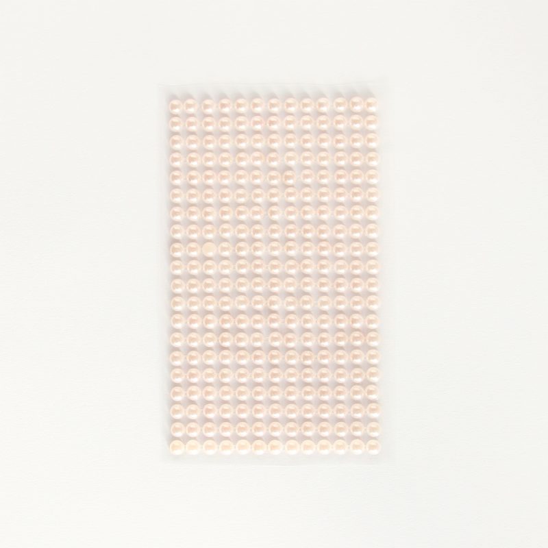 Self-adhesive blush pearls, 6mm 260 pcs/set