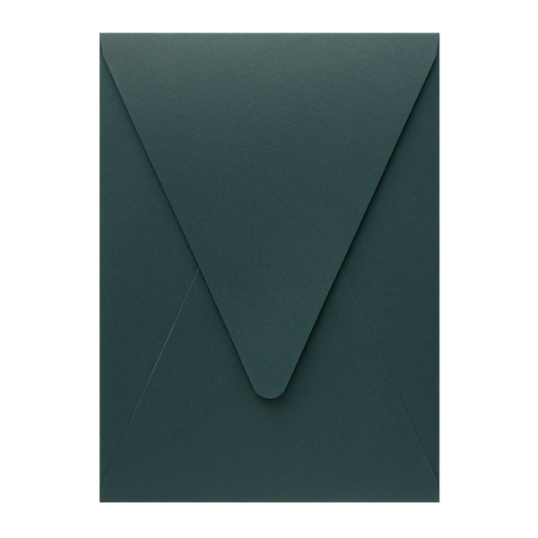 Keaykolour Holly green A7 (5x7) Deep Vertical Flap Envelope - Handmade