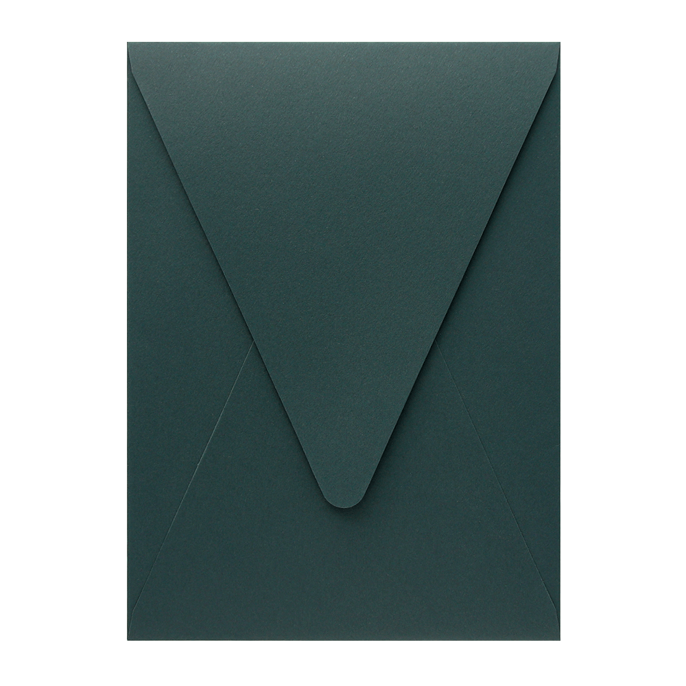 Keaykolour Holly green A7 (5x7) Deep Vertical Flap Envelope - Handmade