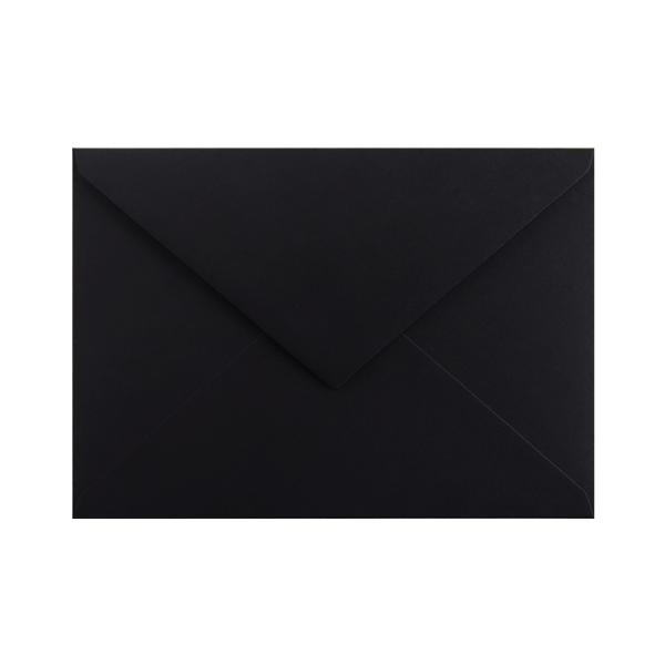Keaykolour deep black C6 envelope