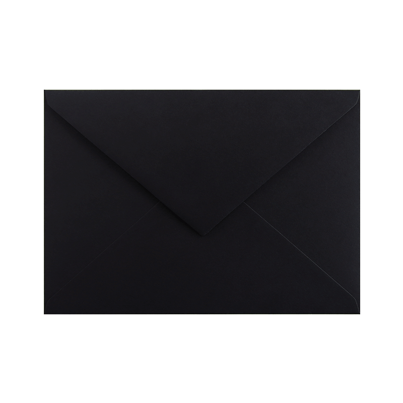 Keaykolour deep black C6 envelope