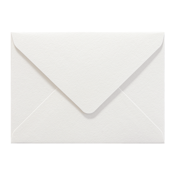 myWild white A7 (5x7) handmade envelope