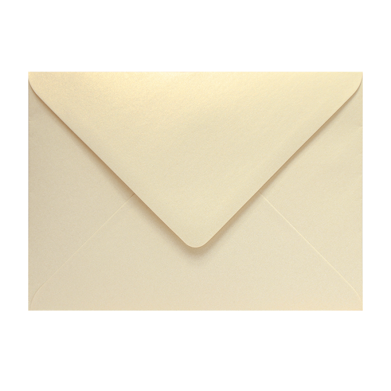 Pearlescent golden-ivory B6 envelope