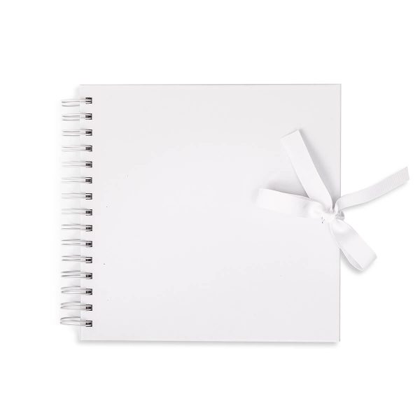 White scrapbooking album/ guestbook - 20.5x20.5 cm