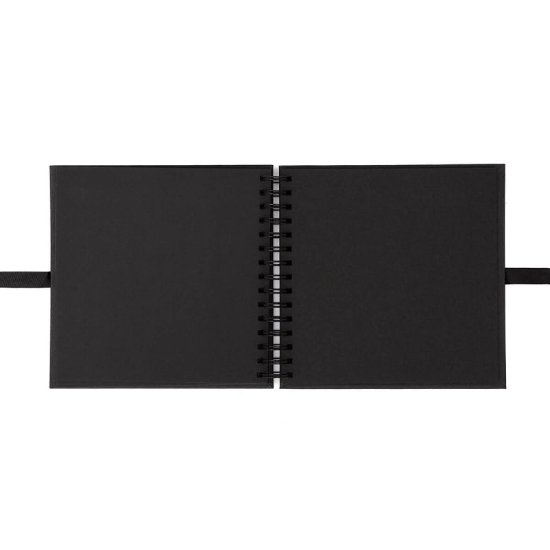 Black scrapbooking album/ guestbook - 20.5x20.5 cm - Image 2