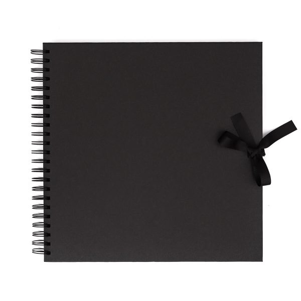 Black scrapbooking album/ guestbook 
 - 30.5x30.5 cm