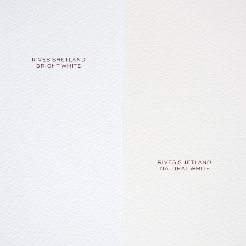 Rives Shetland Bright White 250gsm A4 textured cardstock - 10 sheets - Image 2