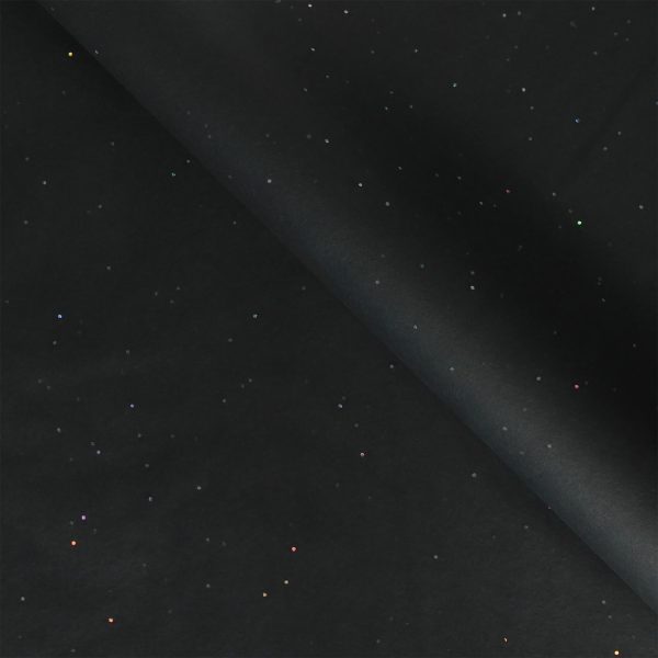 Black glitter tissue paper - 10 sheets