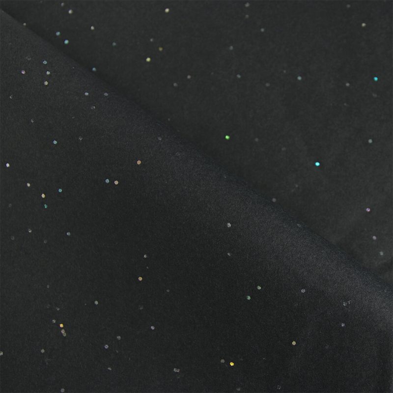 Black glitter tissue paper - 10 sheets - Image 2