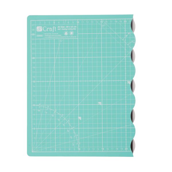 Self-healing A3 cutting mat with CM gridlines, foldable to A4