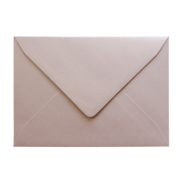Shimmery Champagne B6 envelope
