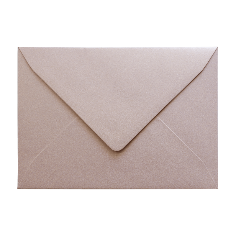 Shimmery Champagne B6 envelope