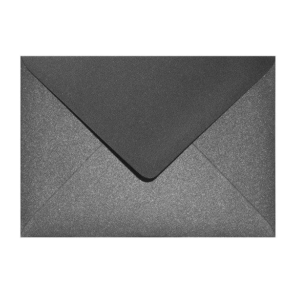 Shimmery black B6 envelope