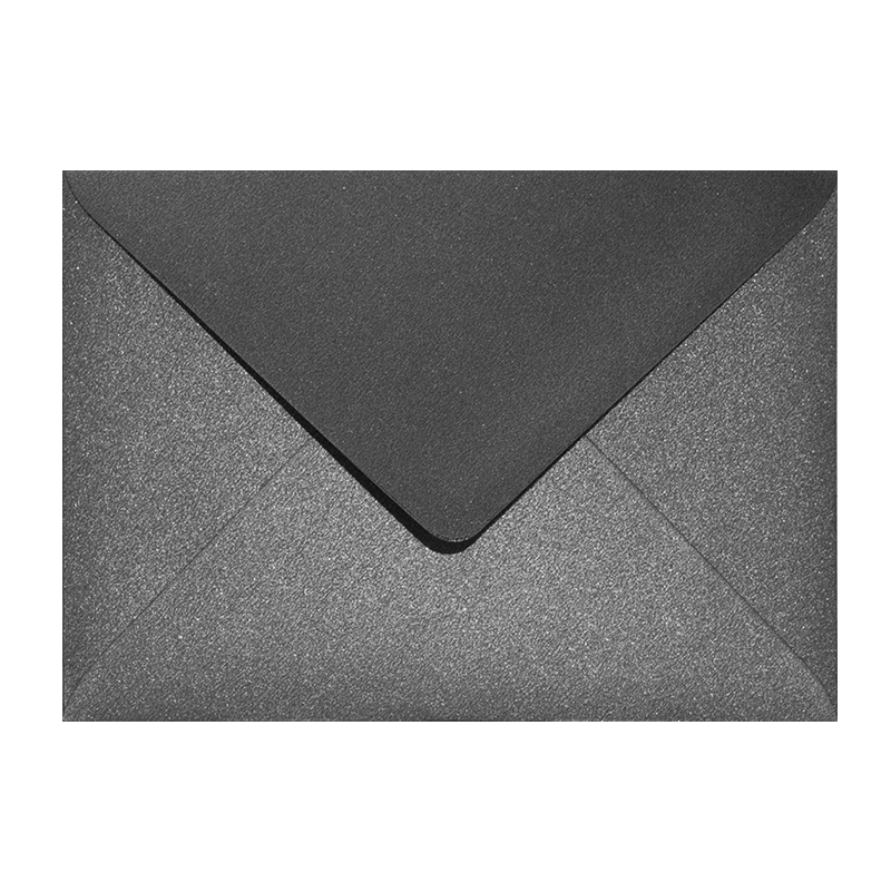 Shimmery black B6 envelope