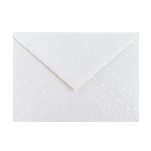 Materica Gesso warm white C6 envelope