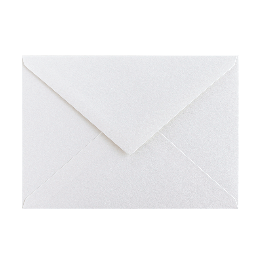 Materica Gesso warm white C6 envelope