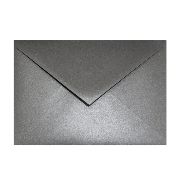 Shimmery Silver C6 envelope