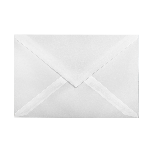 Translucent vellum C6 envelope