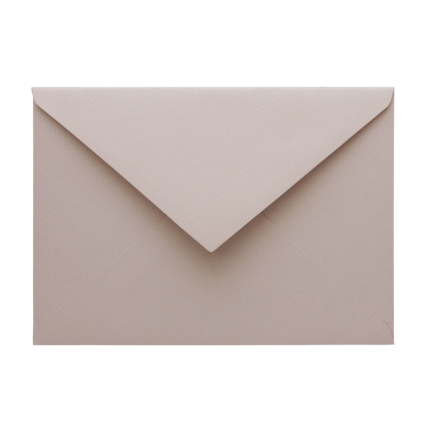 Curious Metallics nude C6 envelope
