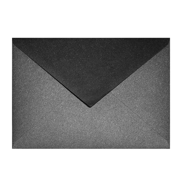 Shimmery Black C6 envelope