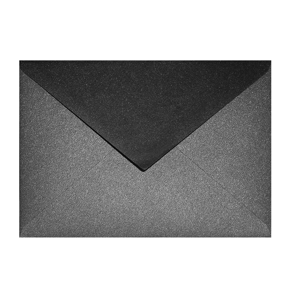 Shimmery Black C6 envelope