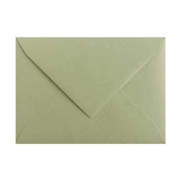 Materica verdigris green B6 envelope
