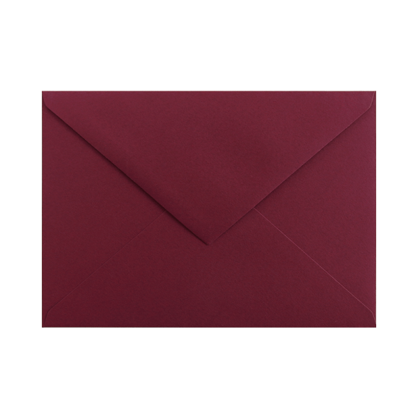 Keaykolour Carmine / burgundy C6 envelope