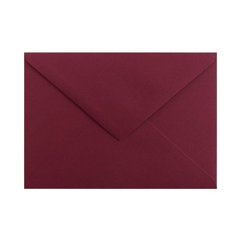 Keaykolour Carmine / burgundy C6 envelope