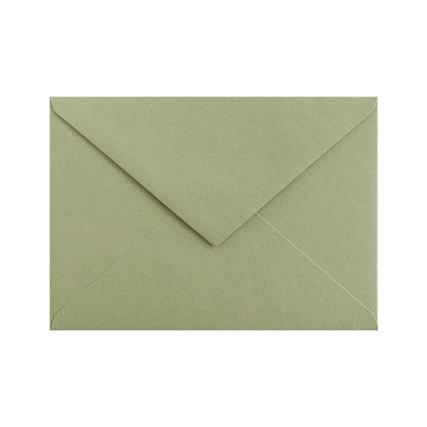 Materica Verdigris green C6 envelope