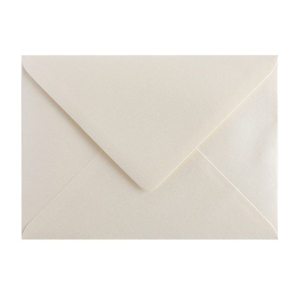 Shimmery ivory / cream B6 envelope