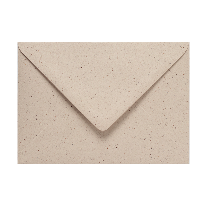 B6 Crush Cocoa envelope - warm brown recycled paper