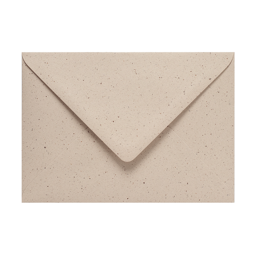 B6 Crush Cocoa envelope - warm brown recycled paper