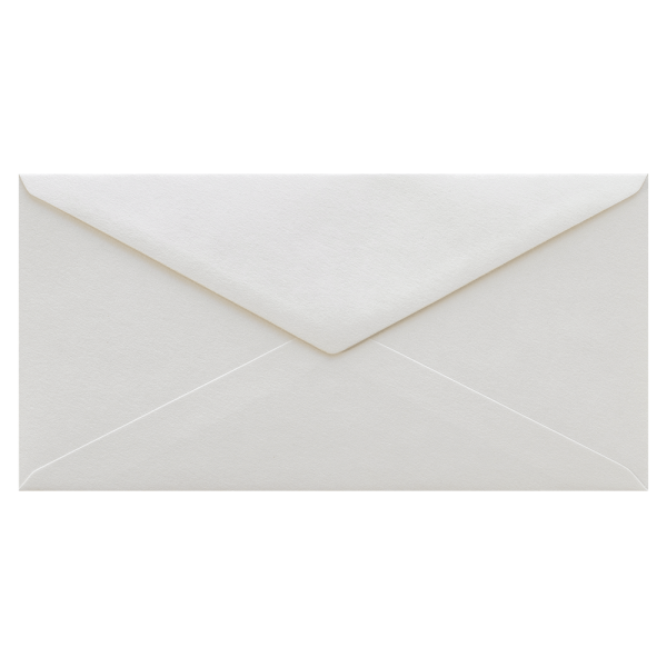 DL warm white / off-white Materica Gesso textured envelopes