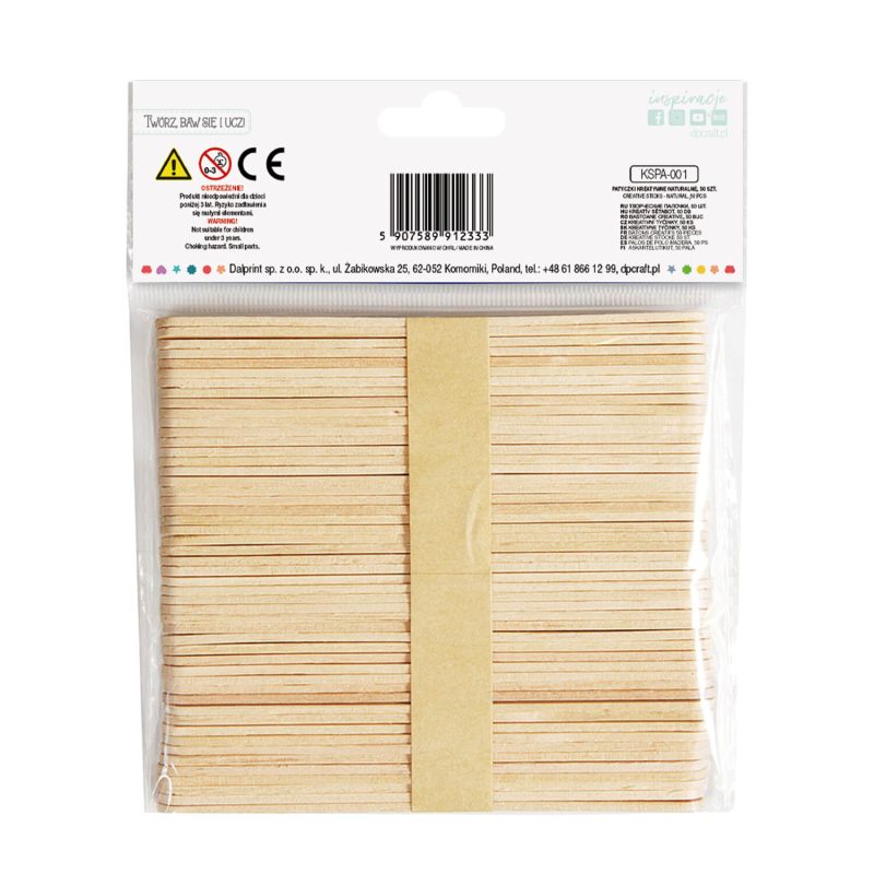 Crafting flat wooden sticks