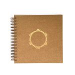 Scrapbooking album kraft wedding guestbook