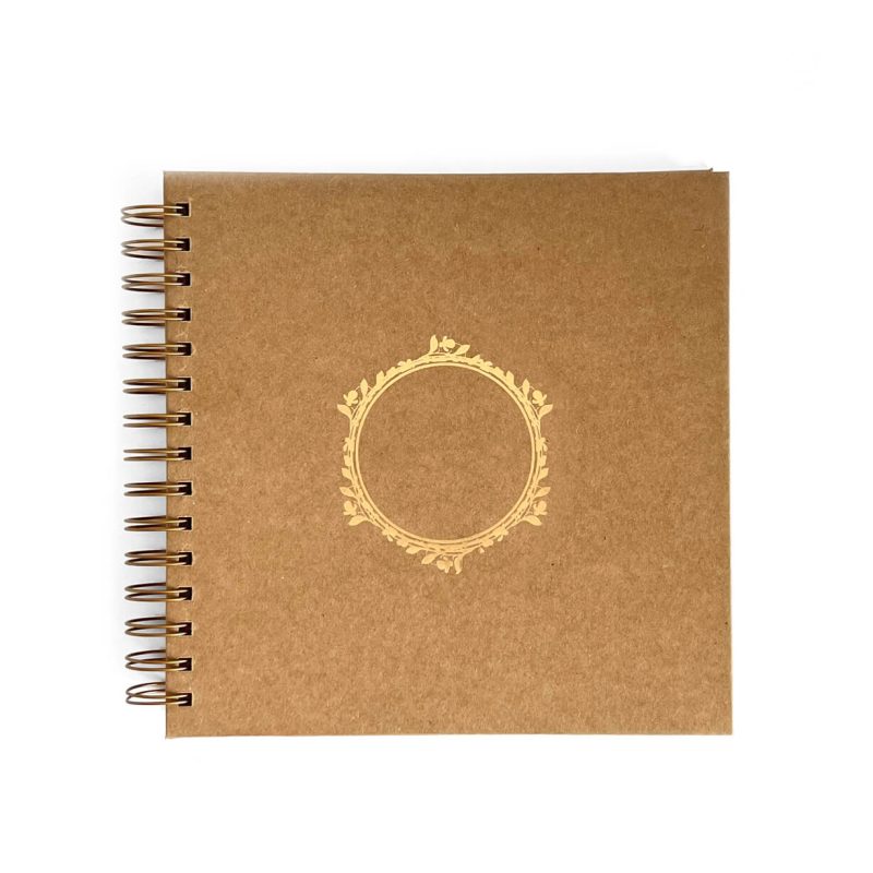 Scrapbooking album kraft wedding guestbook