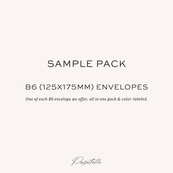 Envelopes Sample Pack - B6 (125x175MM) envelopes