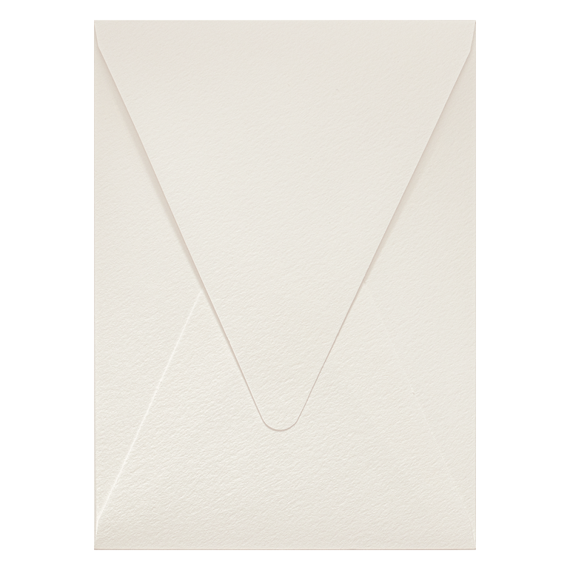 Warm white textured invitation envelopes Wild White 150gsm